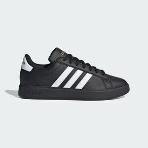 adidas Women's Black and White Court-Style Sneakers